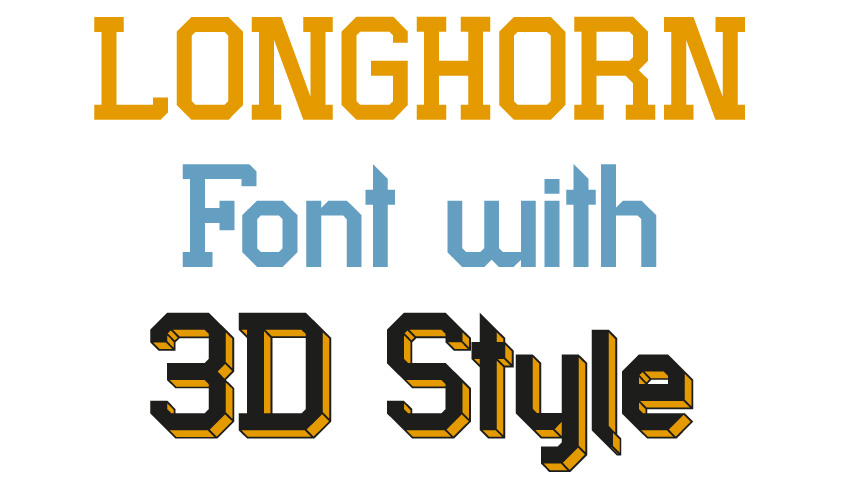 The Longhorn Font