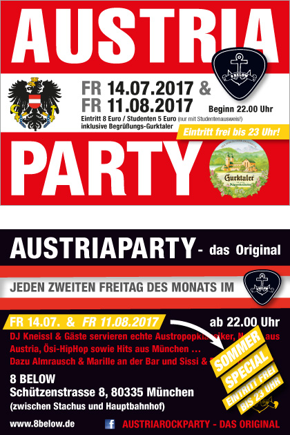 Austria Party summer special 2017 at 8below