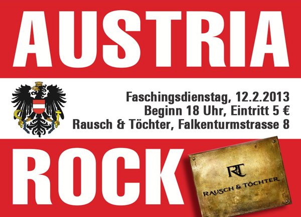 Austria Rock @ Rausch&Töchter Flyer